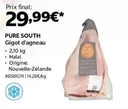 Costco PURE SOUTH Gigot d'agneau offre