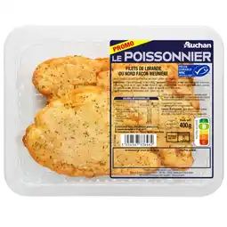 Auchan Supermarché Auchan 4 filets de limande façon meunière auchan le poissonnier offre