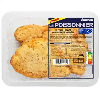 Auchan Supermarché Auchan 4 filets de limande façon meunière auchan le poissonnier offre