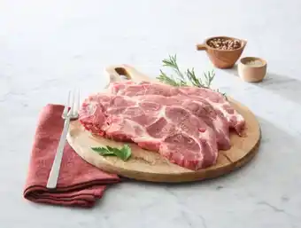 Auchan Supermarché Sans marque porc : côte échine avec os offre