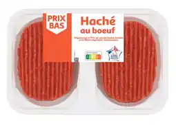 Auchan Supermarché Auchan 2 hachés au bœuf offre