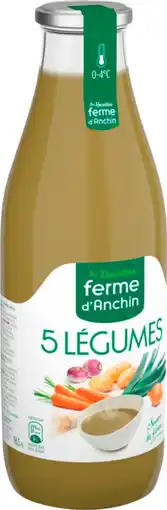 Auchan Supermarché Les recettes ferme d anchin soupe aux 5 légumes ferme d'anchin offre