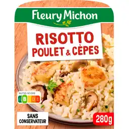 Auchan Supermarché Fleury michon risotto poulet & cèpes fleury michon offre