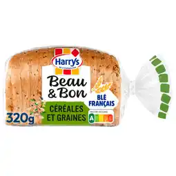 Auchan Supermarché Harry s pain de mie céréales et graines beau & bon harrys offre