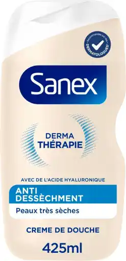 Auchan Supermarché Sanex crème de douche derma thérapie anti-dessèchement peaux sanex offre