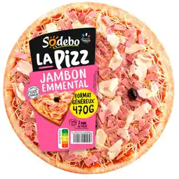 Auchan Supermarché Sodebo pizza jambon emmental sodebo offre