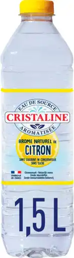 Auchan Supermarché Cristaline cristaline eau de source aromatisée citron offre