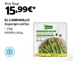 Costco EL CAMPANILLO Asperges vertes offre