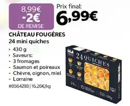 Costco CHÂTEAU FOUGÈRES 24 mini quiches offre
