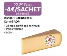Costco RIVOIRE JACQUEMIN Comté AOP offre
