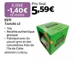 Costco ESTI Tzatziki x2 offre