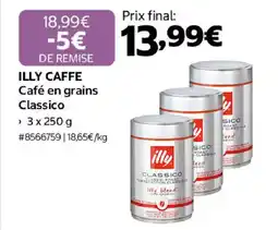 Costco ILLY CAFFE Café en grains Classico offre