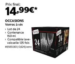 Costco OCCASIONS Verres à vin offre