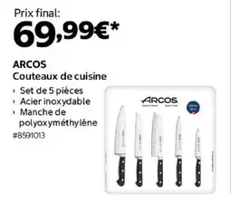 Costco ARCOS Couteaux de cuisine offre
