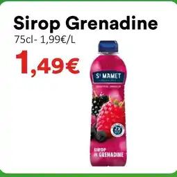 Hmarket ST MAMET Sirop Grenadine offre