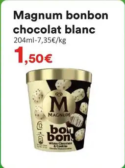 Hmarket MAGNUM bonbon chocolat blanc offre