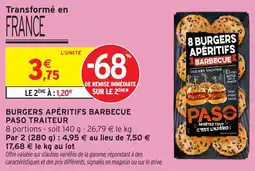 Intermarché Burgers apéritifs barbecue paso traiteur offre