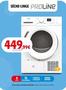 Darty PROLINE Séche-linge offre