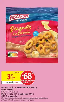 Intermarché Beignets à la romaine surgelés pescanova offre