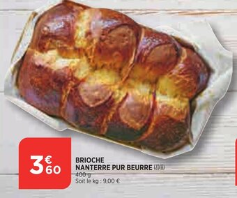 Bi1 Brioche Nanterre Pur Beurre offre