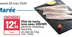 Promocash Mars - filet de merlu avec peau 100/400 offre