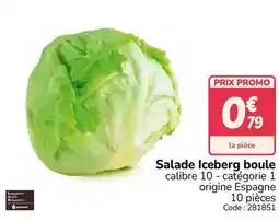 Promocash Promo - salade iceberg boule offre