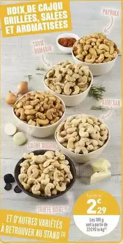 Grand Frais Et d'autres variétés a retrouver au stand offre