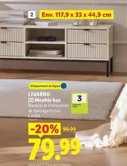 Lidl Livarno - meuble bas offre