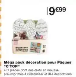 Monoprix Méga pack décoration pour pâques offre