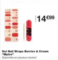 Monoprix Gel nail wraps berries & cream offre