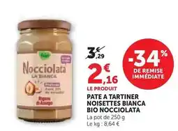 U Express Rigoni di asiago - pate a tartiner noisettes bianca bio nocciolata offre