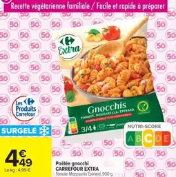 Carrefour Poêlée gnocchi carrefour extra offre