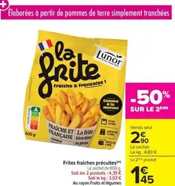 Carrefour Frites fraîches précuites offre
