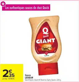 Carrefour Sauce lesieur offre
