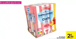 Carrefour Eau gazeuse san pellegrino offre