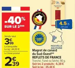 Carrefour Market Magret de canard du sud-ouest reflets de france offre