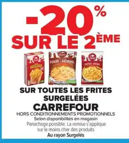 Carrefour Market SUR TOUTES LES FRITES SURGELÉES CARREFOUR offre
