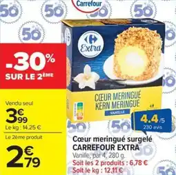 Carrefour Market Cœur meringué surgelé carrefour extra offre