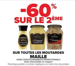 Carrefour Market SUR TOUTES LES MOUTARDES MAILLE offre