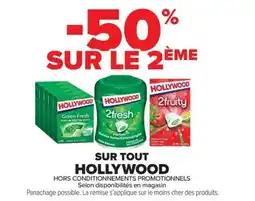 Carrefour Market SUR TOUT HOLLYWOOD offre