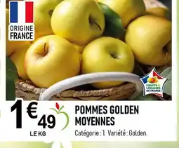 marché frais Géant Pommes golden moyennes offre