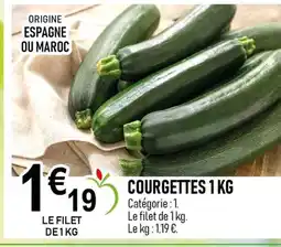 marché frais Géant Courgettes offre