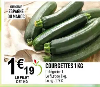 marché frais Géant Courgettes offre