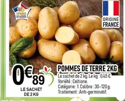 marché frais Géant Pommes de terre offre