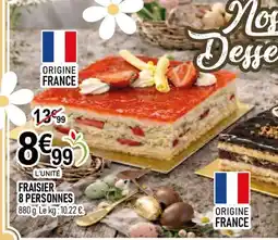 marché frais Géant Fraisier 8 personnes offre