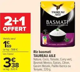 Carrefour Market Riz basmati taureau aile offre