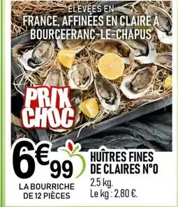 marché frais Géant Huitres fines 99 de claires n°o offre