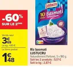 Carrefour Market Riz basmati lustucru offre