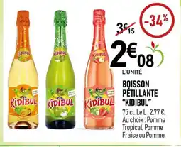 marché frais Géant KIDIBUL Boisson pétillante offre