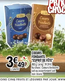 marché frais Géant ESPRIT DE FÊTE Cœurs fondants offre